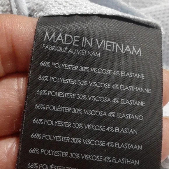 Club Monaco Light Blue Cropped Pants Pockets Women's Size 2 Preppy Beach - Picture 6 of 6